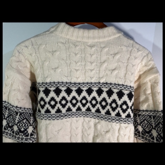 Line & Dot Montana Faire Isle Sweater Cream/Black Size S - NWT - Picture 10 of 16